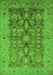 Oriental Green Traditional Rug, urb521grn
