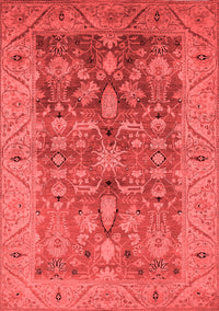 Oriental Red Traditional Rug, urb521red