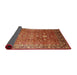 Sideview of Mid-Century Modern Red Oriental Rug, urb522