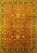 Oriental Yellow Traditional Rug, urb522yw