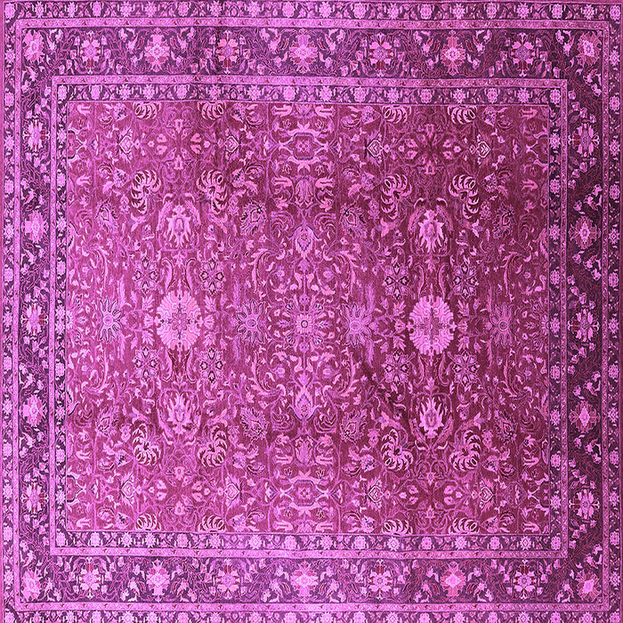 Square Oriental Purple Traditional Rug, urb522pur
