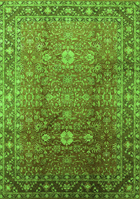 Oriental Green Traditional Rug, urb522grn
