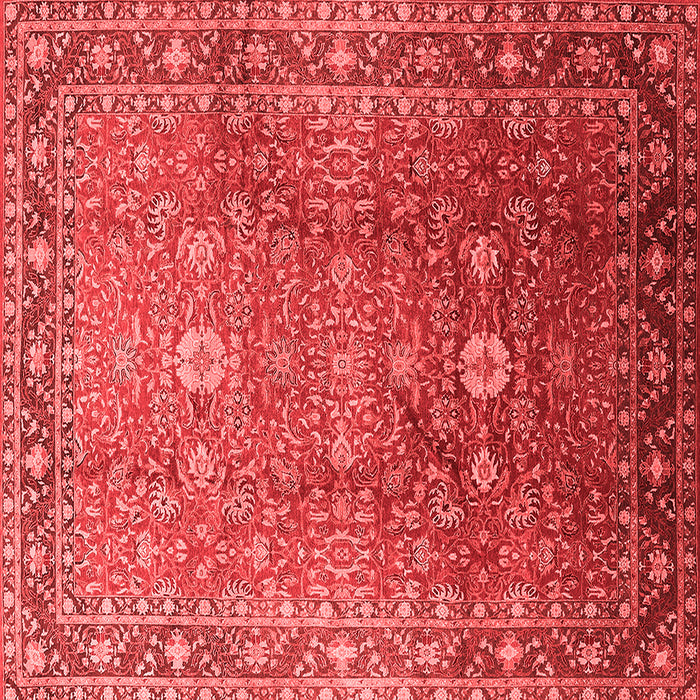 Machine Washable Oriental Red Traditional Rug, wshurb522red