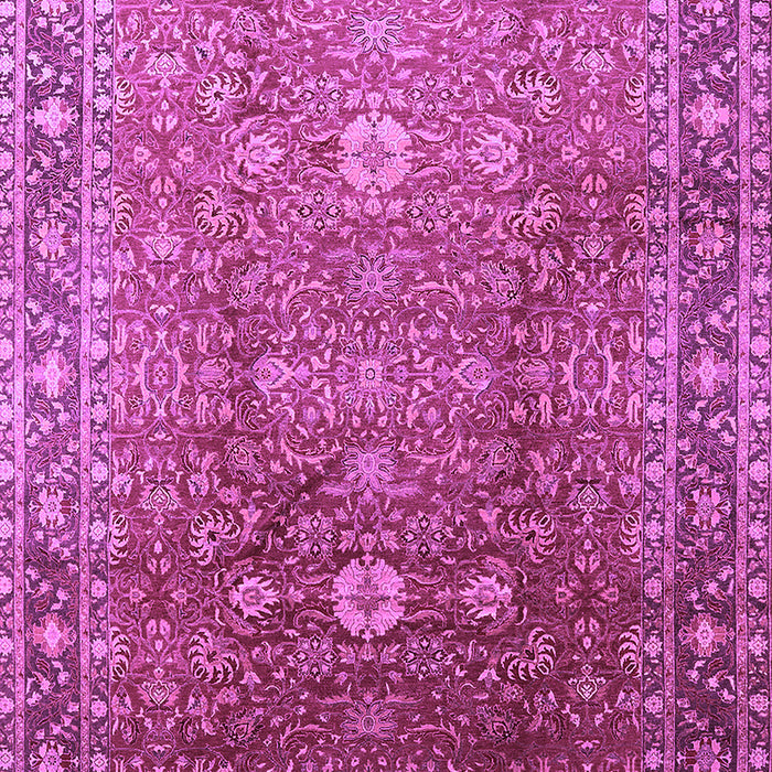Machine Washable Oriental Purple Traditional Area Rugs, wshurb522pur