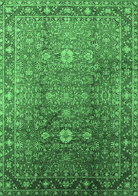 Oriental Emerald Green Traditional Rug, urb522emgrn
