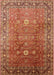 Mid-Century Modern Red Oriental Rug, urb522