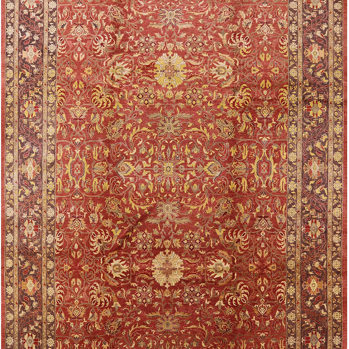 Mid-Century Modern Red Oriental Rug, urb522