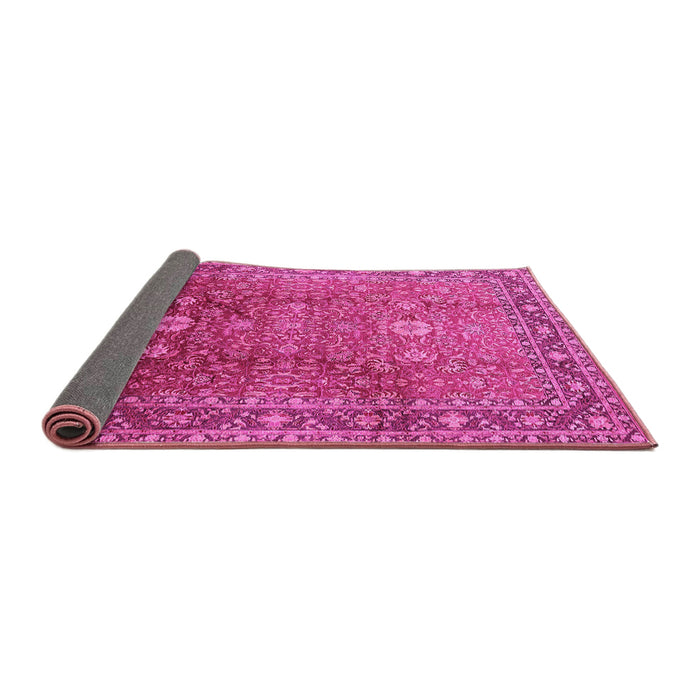 Sideview of Oriental Pink Traditional Rug, urb522pnk