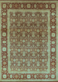 Oriental Light Blue Traditional Rug, urb523lblu