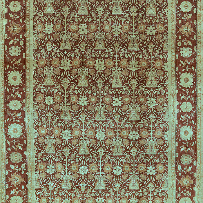 Oriental Light Blue Traditional Rug, urb523lblu