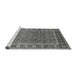 Sideview of Machine Washable Oriental Gray Traditional Rug, wshurb523gry