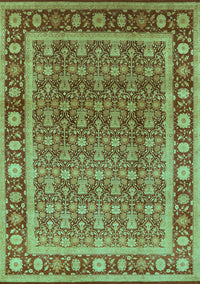 Oriental Turquoise Traditional Rug, urb523turq