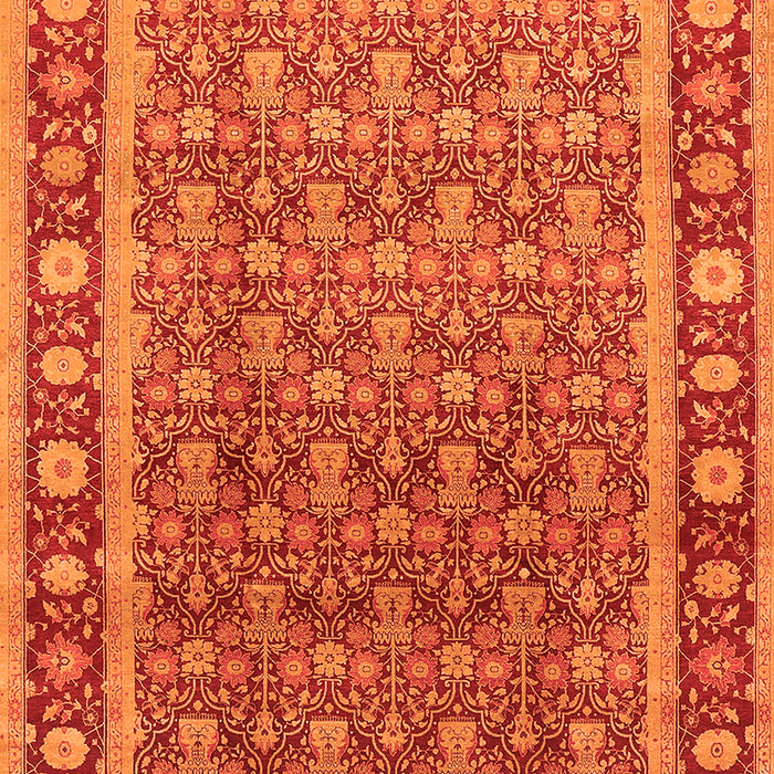 Oriental Orange Traditional Rug, urb523org