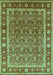 Machine Washable Oriental Turquoise Traditional Area Rugs, wshurb523turq