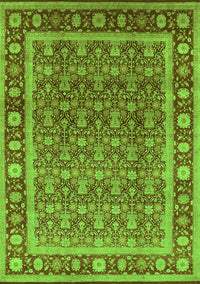 Oriental Green Traditional Rug, urb523grn