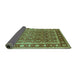 Sideview of Oriental Turquoise Traditional Rug, urb523turq