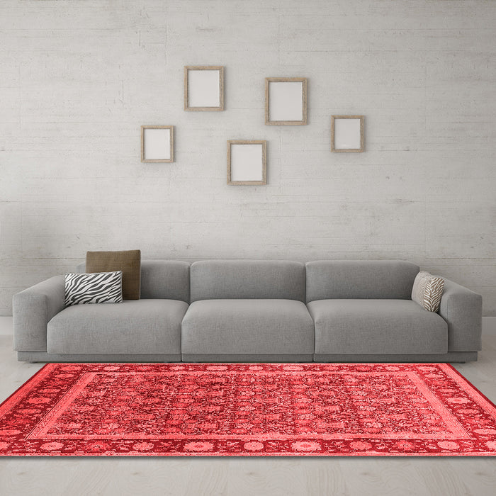 Traditional Red Washable Rugs