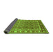 Sideview of Oriental Green Traditional Rug, urb523grn