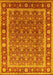 Machine Washable Oriental Yellow Traditional Rug, wshurb523yw