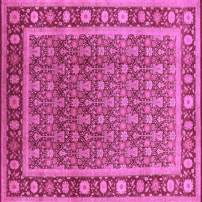 Square Oriental Purple Traditional Rug, urb523pur