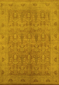 Oriental Yellow Traditional Rug, urb524yw