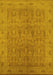 Oriental Yellow Traditional Rug, urb524yw