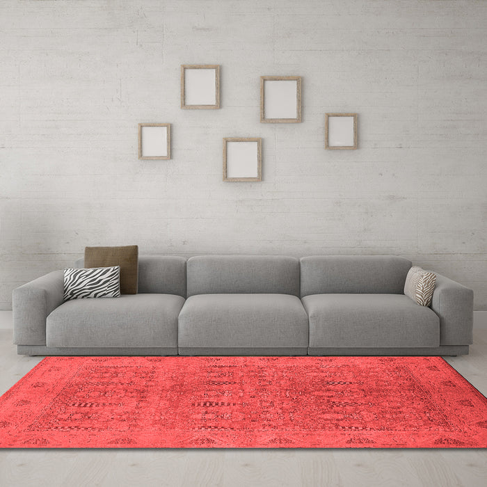 Traditional Red Washable Rugs
