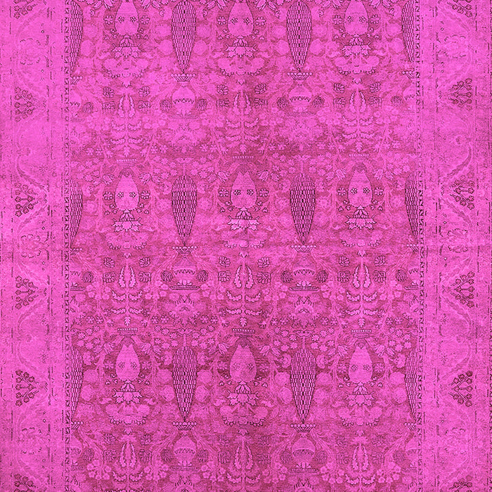 Machine Washable Oriental Pink Traditional Rug, wshurb524pnk