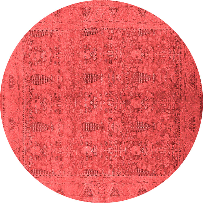 Machine Washable Oriental Red Traditional Rug, wshurb524red
