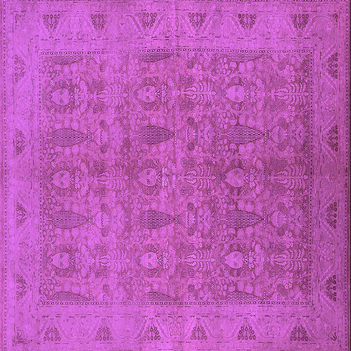 Square Oriental Purple Traditional Rug, urb524pur
