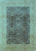 Oriental Light Blue Traditional Rug, urb525lblu