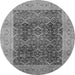 Round Oriental Gray Traditional Rug, urb525gry