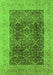 Oriental Green Traditional Rug, urb525grn