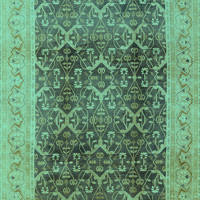 Oriental Turquoise Traditional Rug, urb525turq