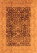Oriental Orange Traditional Rug, urb525org