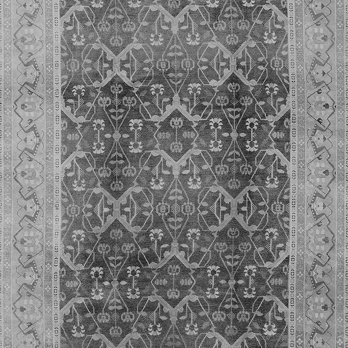 Machine Washable Oriental Gray Traditional Rug, wshurb525gry