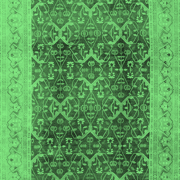 Oriental Emerald Green Traditional Rug, urb525emgrn