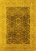 Oriental Yellow Traditional Rug, urb525yw