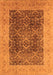 Machine Washable Oriental Orange Traditional Area Rugs, wshurb525org