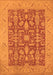 Oriental Orange Traditional Rug, urb526org