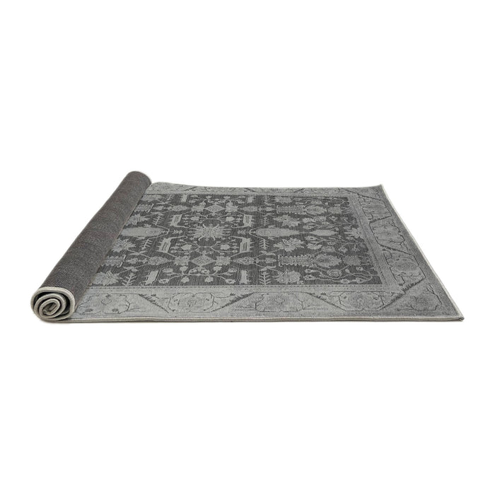 Sideview of Oriental Gray Traditional Rug, urb526gry