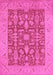 Oriental Pink Traditional Rug, urb526pnk