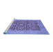 Sideview of Machine Washable Oriental Blue Traditional Rug, wshurb526blu