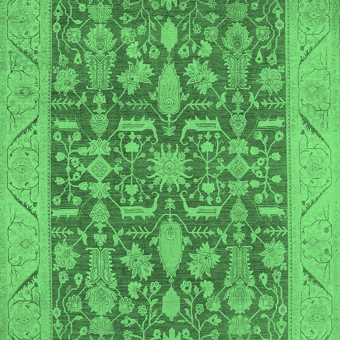 Oriental Emerald Green Traditional Rug, urb526emgrn