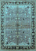 Oriental Light Blue Traditional Rug, urb527lblu