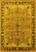 Oriental Yellow Traditional Rug, urb527yw