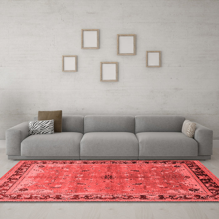 Traditional Red Washable Rugs