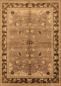 Oriental Brown Traditional Rug, urb527brn