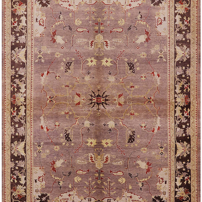 Mid-Century Modern Tangerine Pink Oriental Rug, urb527