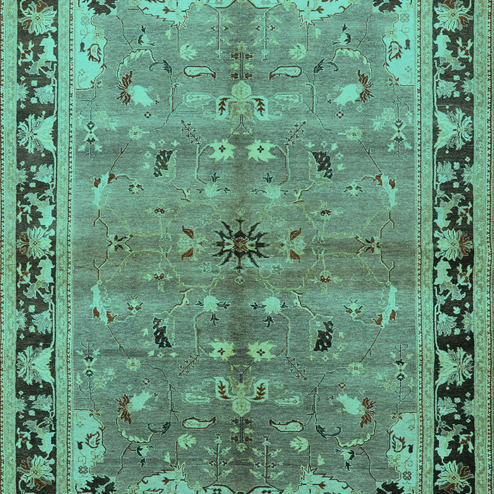 Oriental Turquoise Traditional Rug, urb527turq